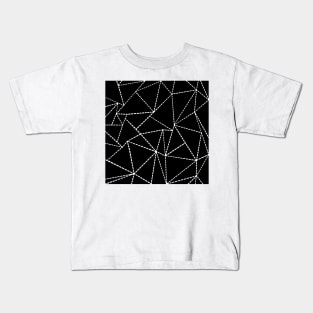 Ab Dot Lines Black Kids T-Shirt